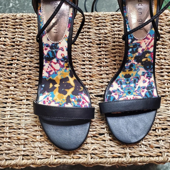 Madden Girl Black G-Debi Strappy Heels - Picture 3 of 7